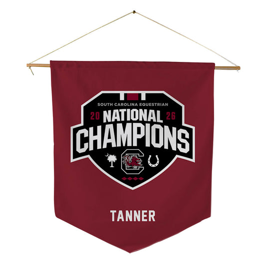 South Carolina - NCAA Equestrian : Chloe Tanner - National Champions Pennant - 18" x 21"-0
