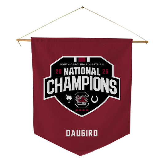 South Carolina - NCAA Equestrian : Alexis Daugird - National Champions Pennant - 18" x 21"-0
