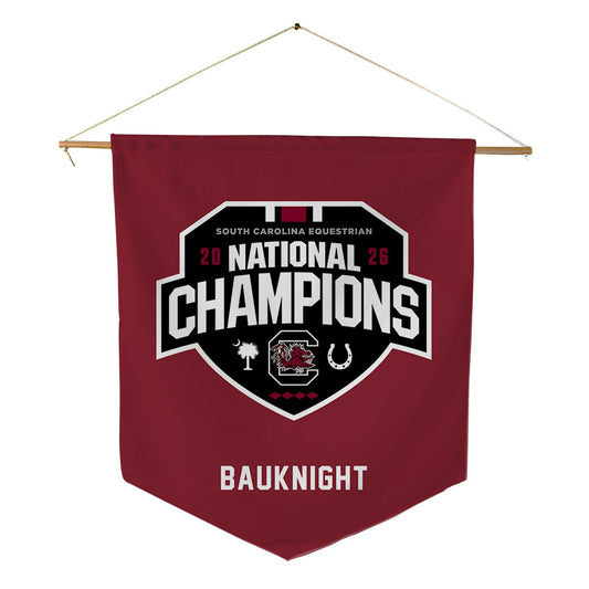South Carolina - NCAA Equestrian : Abby Bauknight - National Champions Pennant - 18" x 21"-0