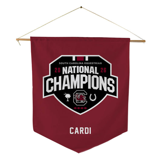 South Carolina - NCAA Equestrian : Olivia Cardi - National Champions Pennant - 18" x 21"-0