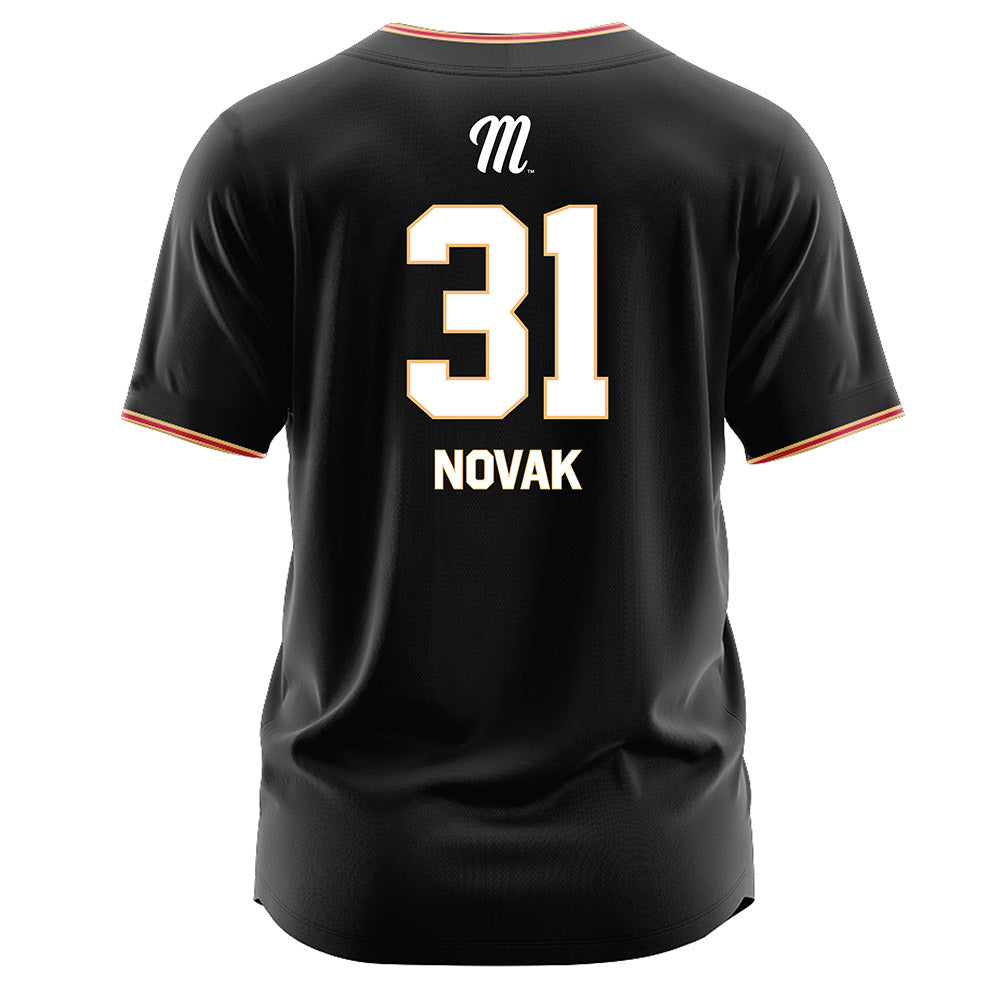 Miami of Ohio - NCAA Baseball : Ryan Novak - Black Jersey-1