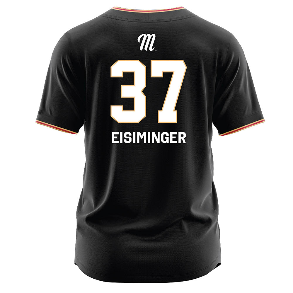 Miami of Ohio - NCAA Baseball : Jared Eisiminger - Black Jersey-1