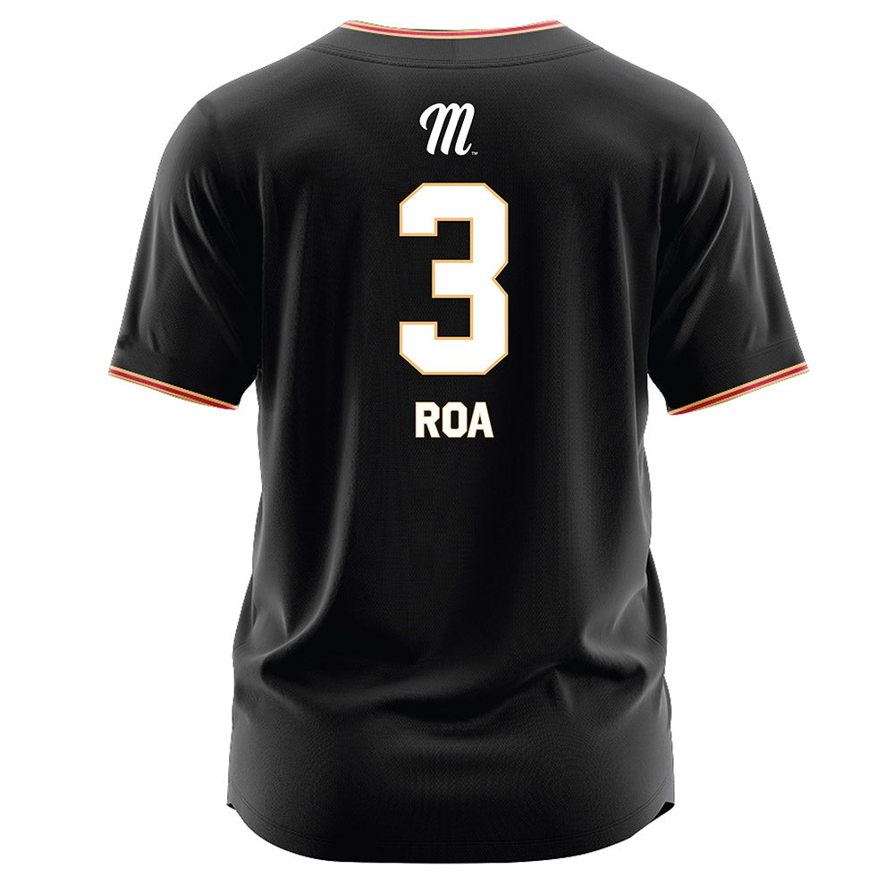 Miami of Ohio - NCAA Baseball : Christopher Roa - Black Jersey-1