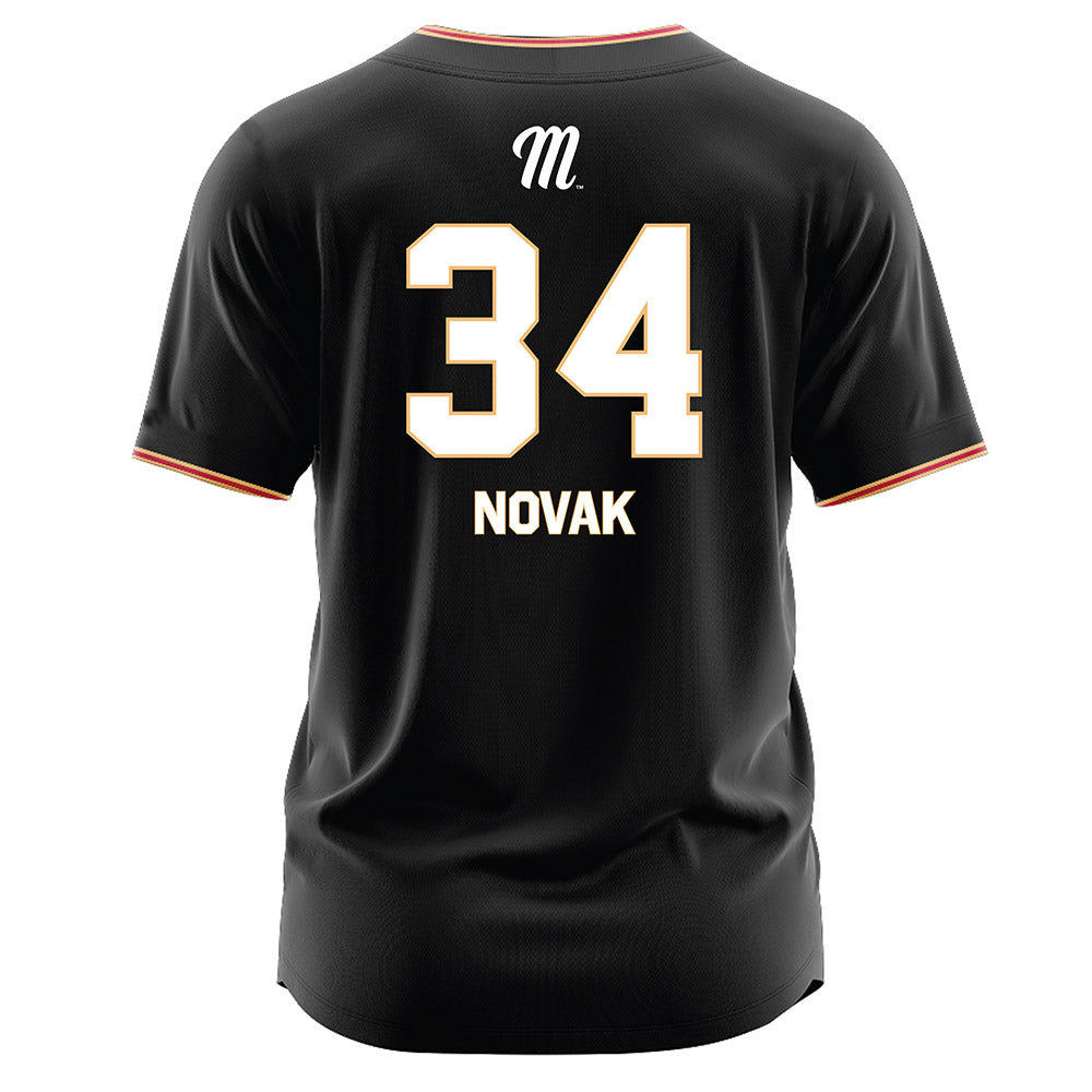 Miami of Ohio - NCAA Baseball : Cameron Novak - Black Jersey-1