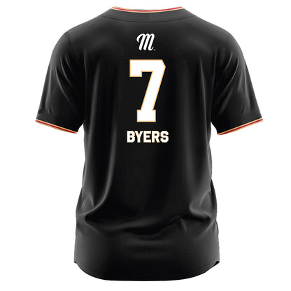 Miami of Ohio - NCAA Baseball : Carson Byers - Black Jersey-1