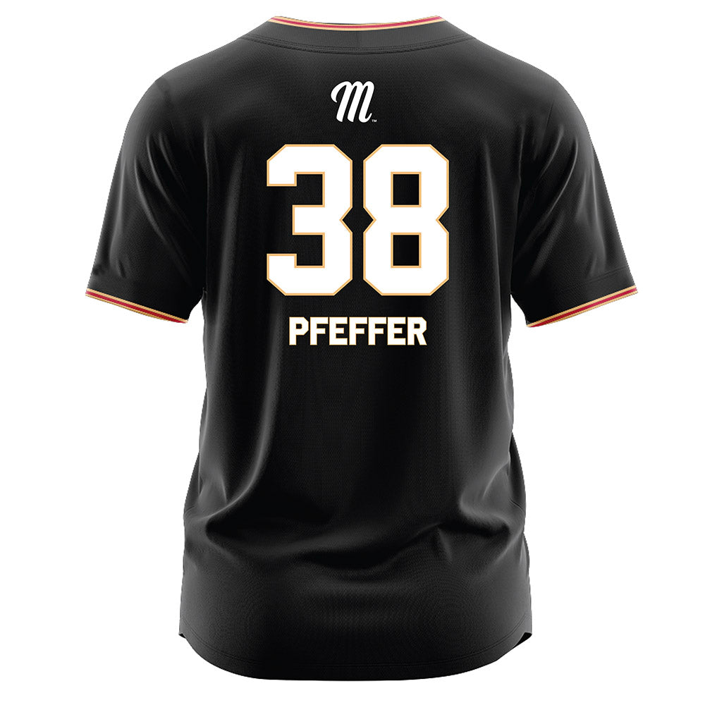 Miami of Ohio - NCAA Baseball : Kaden Pfeffer - Black Jersey-1
