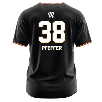 Miami of Ohio - NCAA Baseball : Kaden Pfeffer - Black Jersey-1