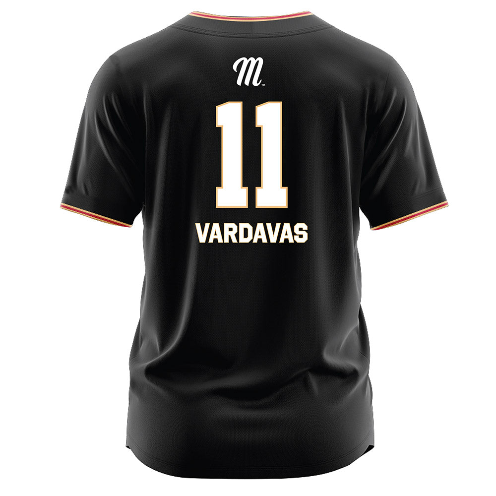Miami of Ohio - NCAA Baseball : Nick Vardavas - Black Jersey-1