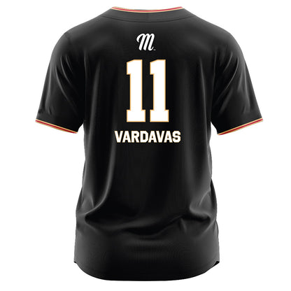 Miami of Ohio - NCAA Baseball : Nick Vardavas - Black Jersey-1