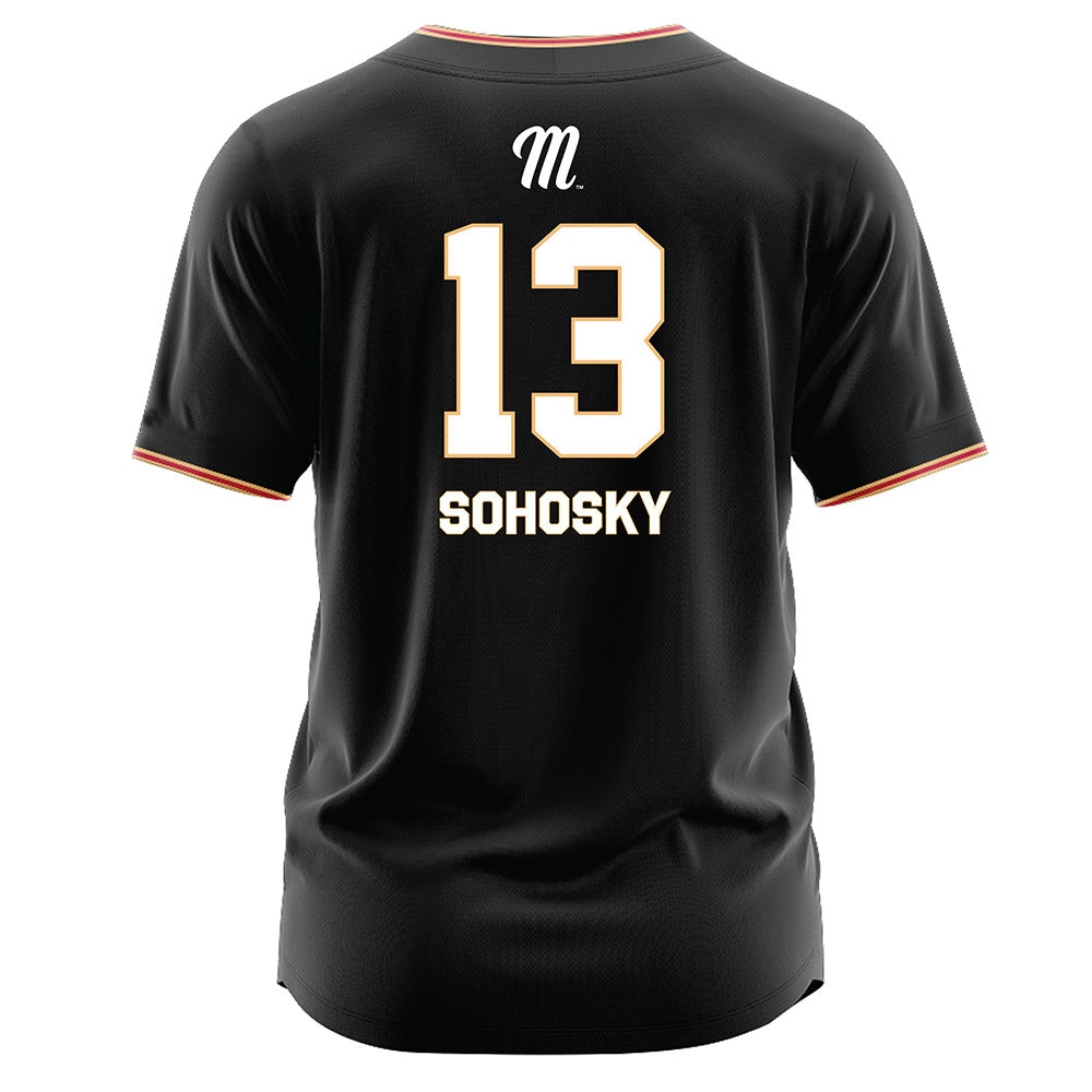 Miami of Ohio - NCAA Baseball : Zac Sohosky - Black Jersey-1