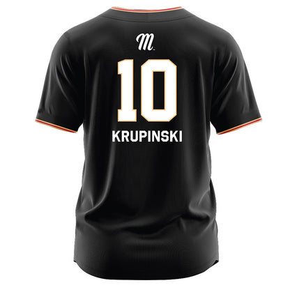 Miami of Ohio - NCAA Baseball : Dominic Krupinski - Black Jersey-1