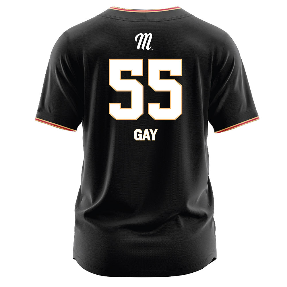 Miami of Ohio - NCAA Baseball : Alex Gay - Black Jersey-1