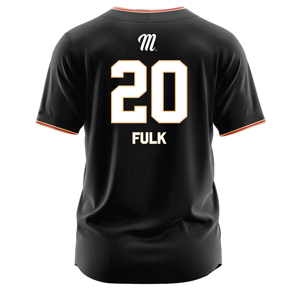 Miami of Ohio - NCAA Baseball : Landon Fulk - Black Jersey-1