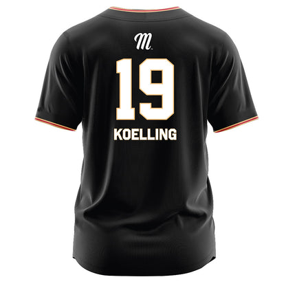 Miami of Ohio - NCAA Baseball : Alex Koelling - Black Jersey-1
