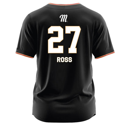 Miami of Ohio - Baseball Alumni : Luke Ross - Black Jersey-1
