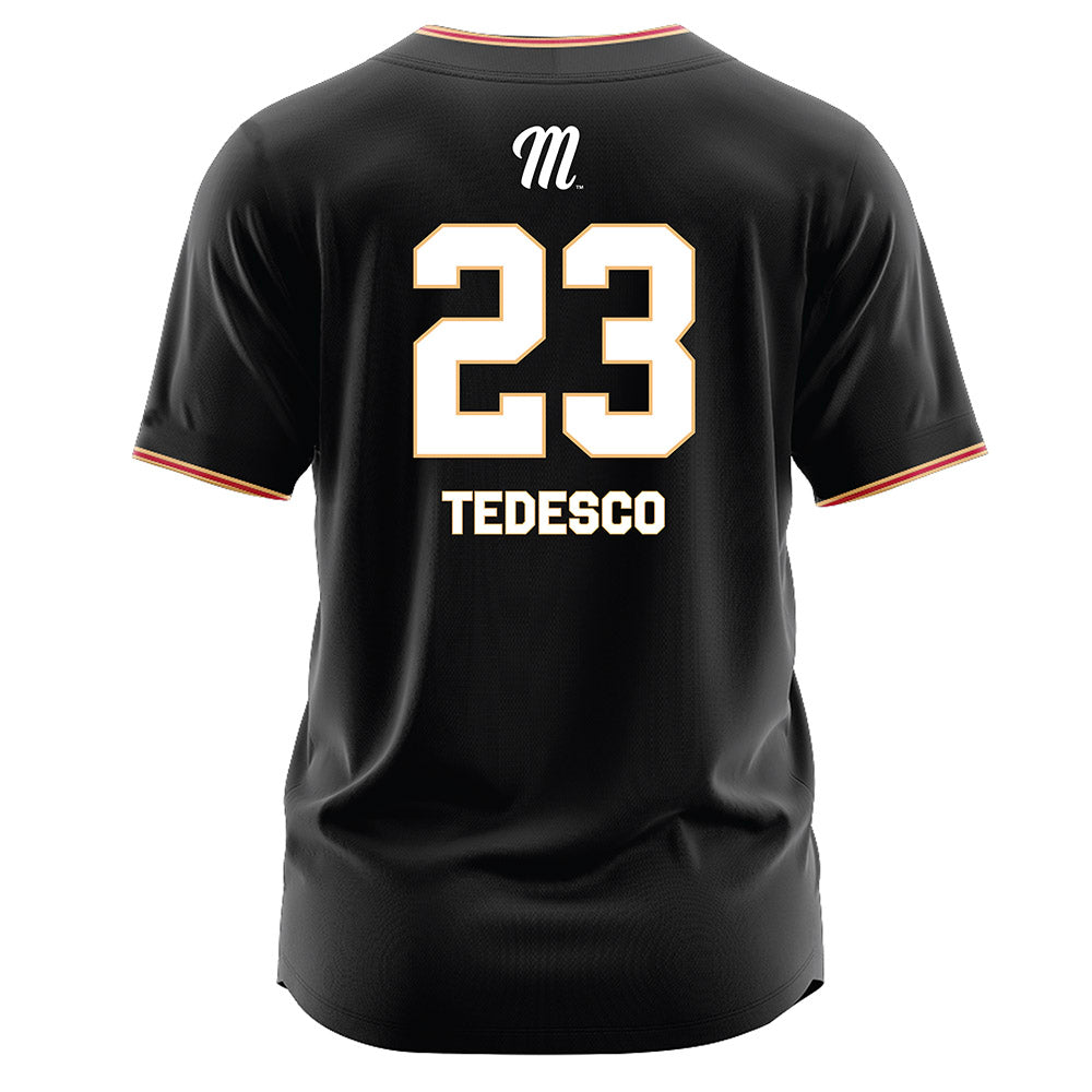 Miami of Ohio - NCAA Baseball : Jake Tedesco - Black Jersey-1