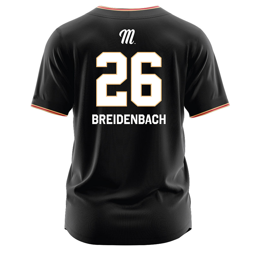 Miami of Ohio - NCAA Baseball : Mason Breidenbach - Black Jersey-1