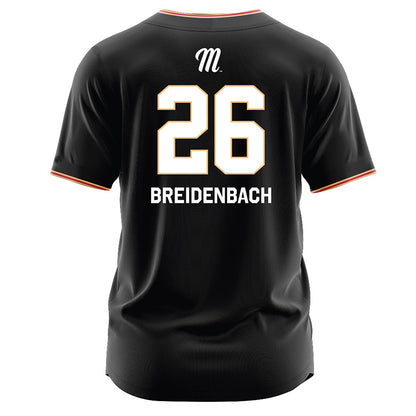 Miami of Ohio - NCAA Baseball : Mason Breidenbach - Black Jersey-1