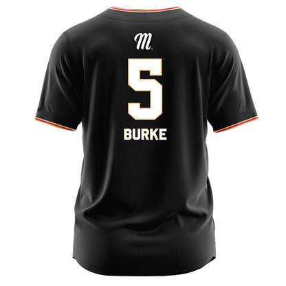 Miami of Ohio - NCAA Baseball : Clayton Burke - Black Jersey-1