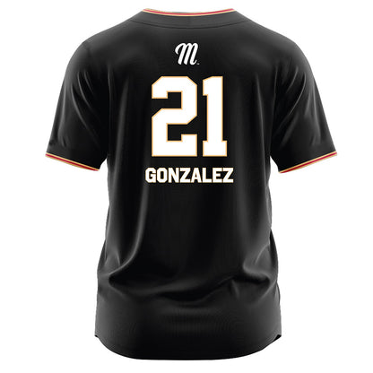 Miami of Ohio - NCAA Baseball : Ignacio Gonzalez - Black Jersey-1