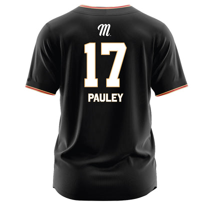 Miami of Ohio - NCAA Baseball : Cole Pauley - Black Jersey-1