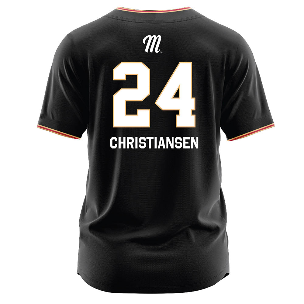Miami of Ohio - NCAA Baseball : Hayden Christiansen - Black Jersey-1