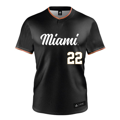 Miami of Ohio - NCAA Baseball : Connor Preisel - Black Jersey-0