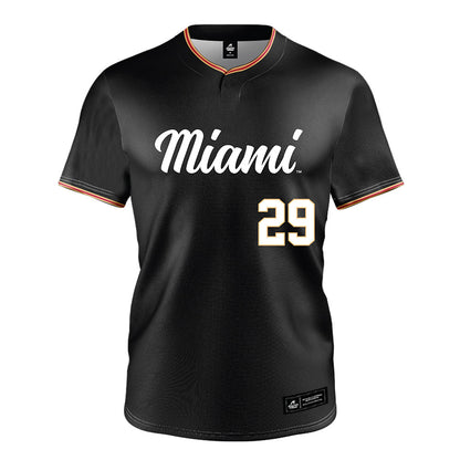 Miami of Ohio - NCAA Baseball : Kyle Kesel - Black Jersey-0