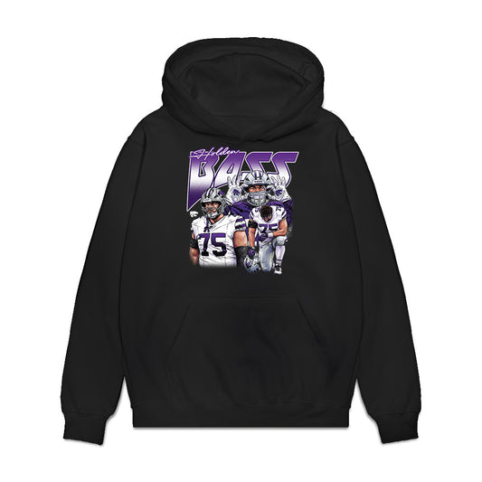 Kansas State - NCAA Football : Holden Bass - Collage Premium Hooded Sweatshirt-0