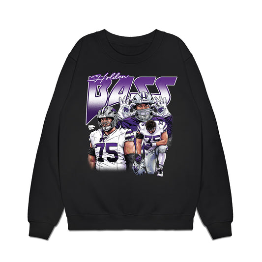 Kansas State - NCAA Football : Holden Bass - Collage Premium Crewneck Sweatshirt-0