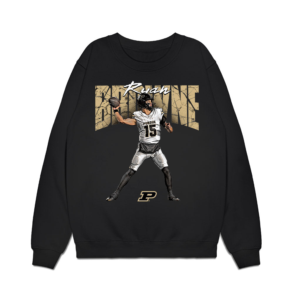 Purdue - NCAA Football : Ryan Browne - Collage Premium Crewneck Sweatshirt-0
