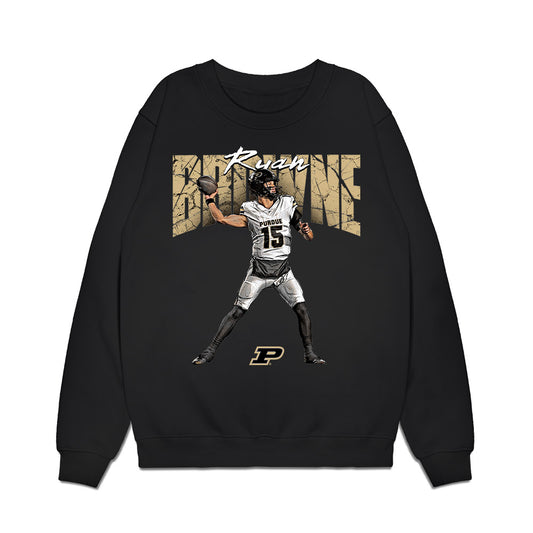 Purdue - NCAA Football : Ryan Browne - Collage Premium Crewneck Sweatshirt-0