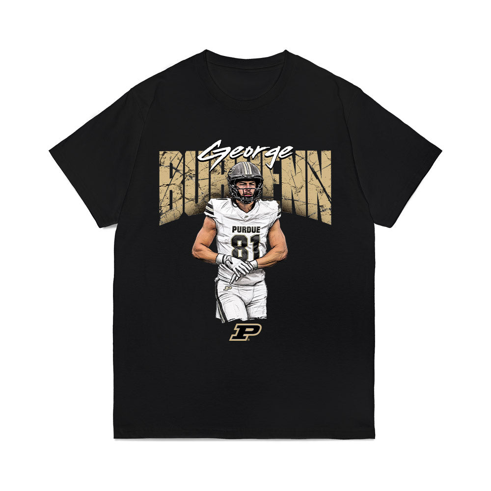 Purdue - NCAA Football : George Burhenn - Collage Comfort Colors T-Shirt-0