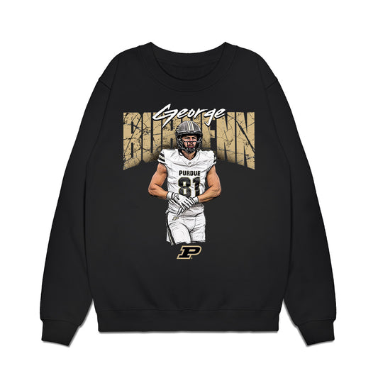 Purdue - NCAA Football : George Burhenn - Collage Premium Crewneck Sweatshirt-0