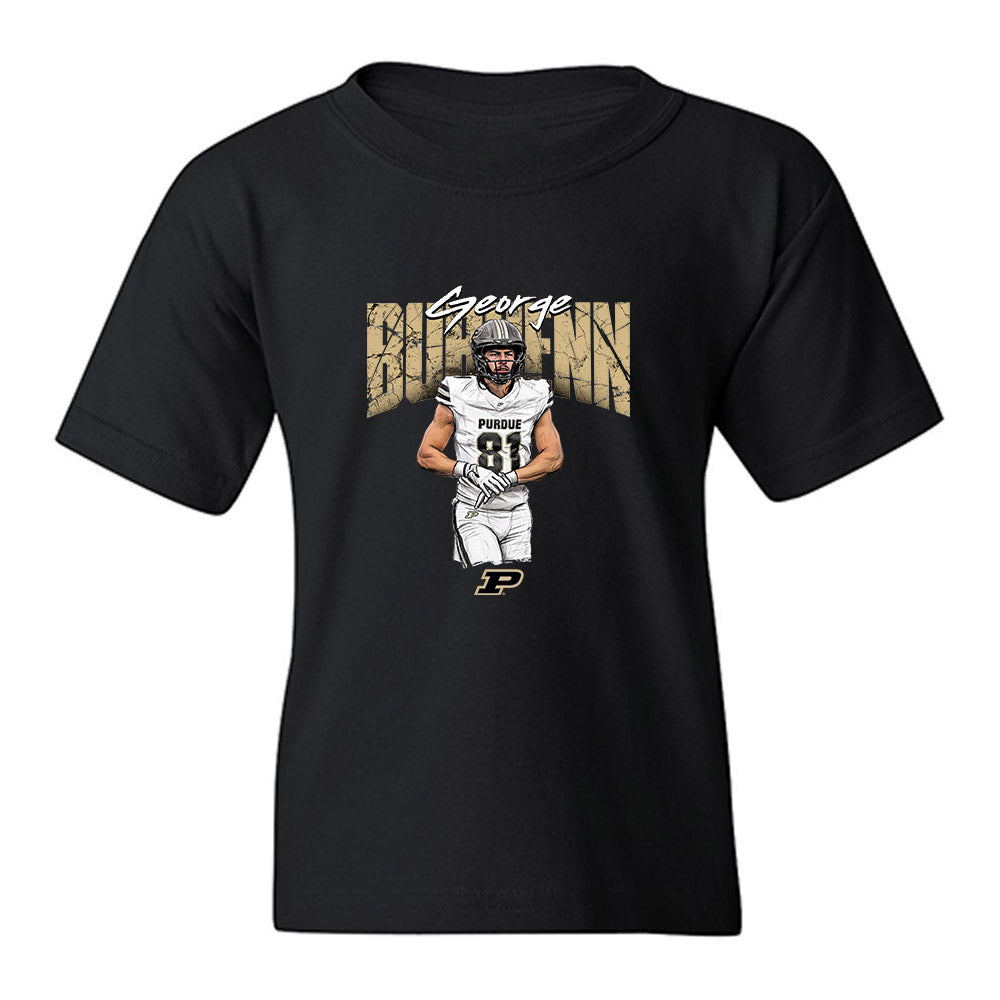 Purdue - NCAA Football : George Burhenn - Collage Youth T-Shirt-0