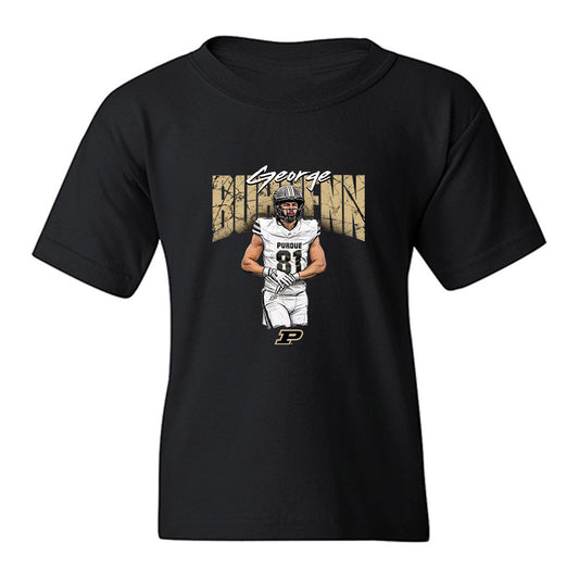 Purdue - NCAA Football : George Burhenn - Collage Youth T-Shirt-0