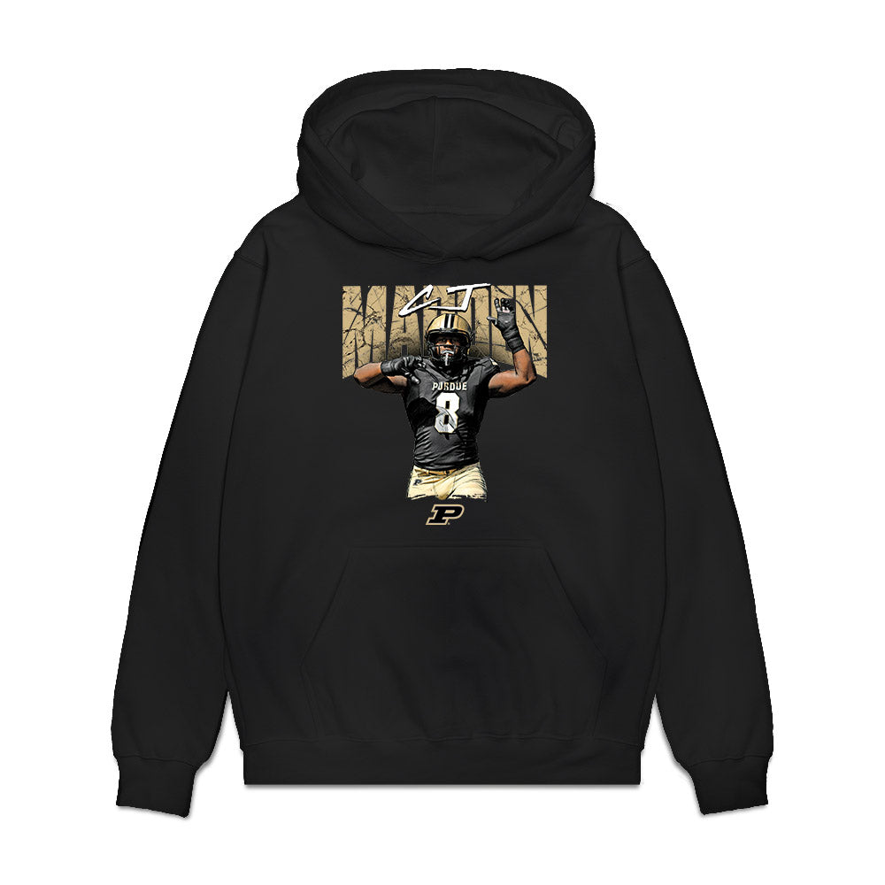 Purdue - NCAA Football : Cj Madden - Collage Premium Hooded Sweatshirt-0