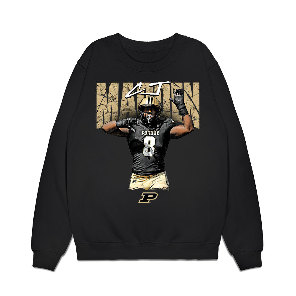 Purdue - NCAA Football : Cj Madden - Collage Premium Crewneck Sweatshirt-0