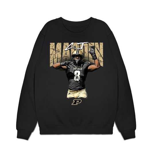 Purdue - NCAA Football : Cj Madden - Collage Premium Crewneck Sweatshirt-0