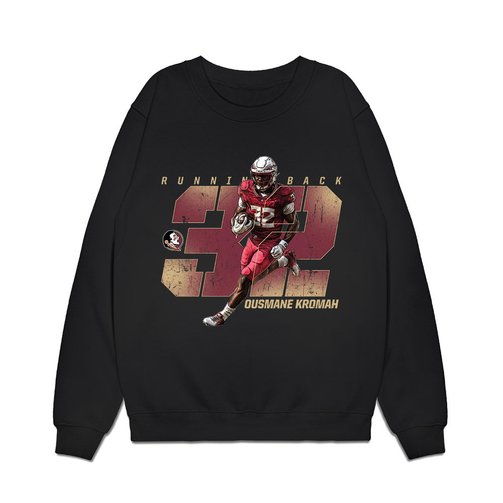 FSU - NCAA Football : Ousmane Kromah - Collage Premium Crewneck Sweatshirt-0