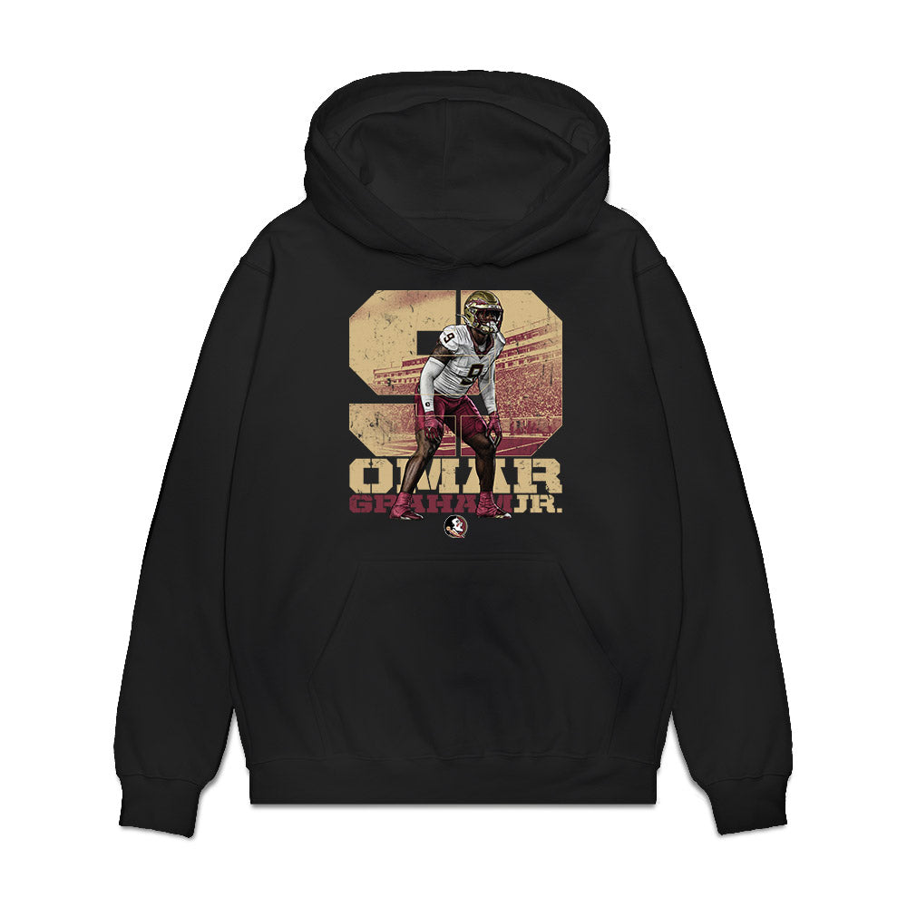 FSU - NCAA Football : Omar Graham Jr. - Collage Premium Hooded Sweatshirt-0