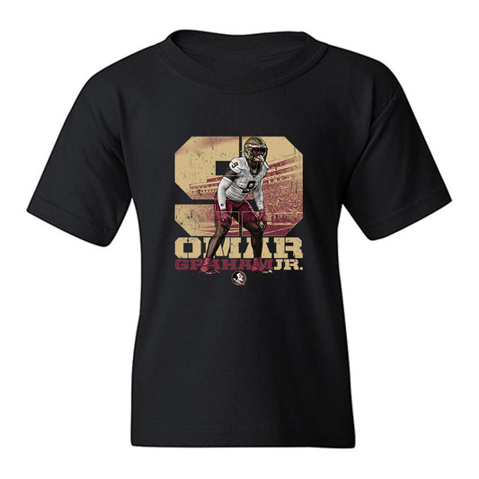 FSU - NCAA Football : Omar Graham Jr. - Collage Youth T-Shirt-0