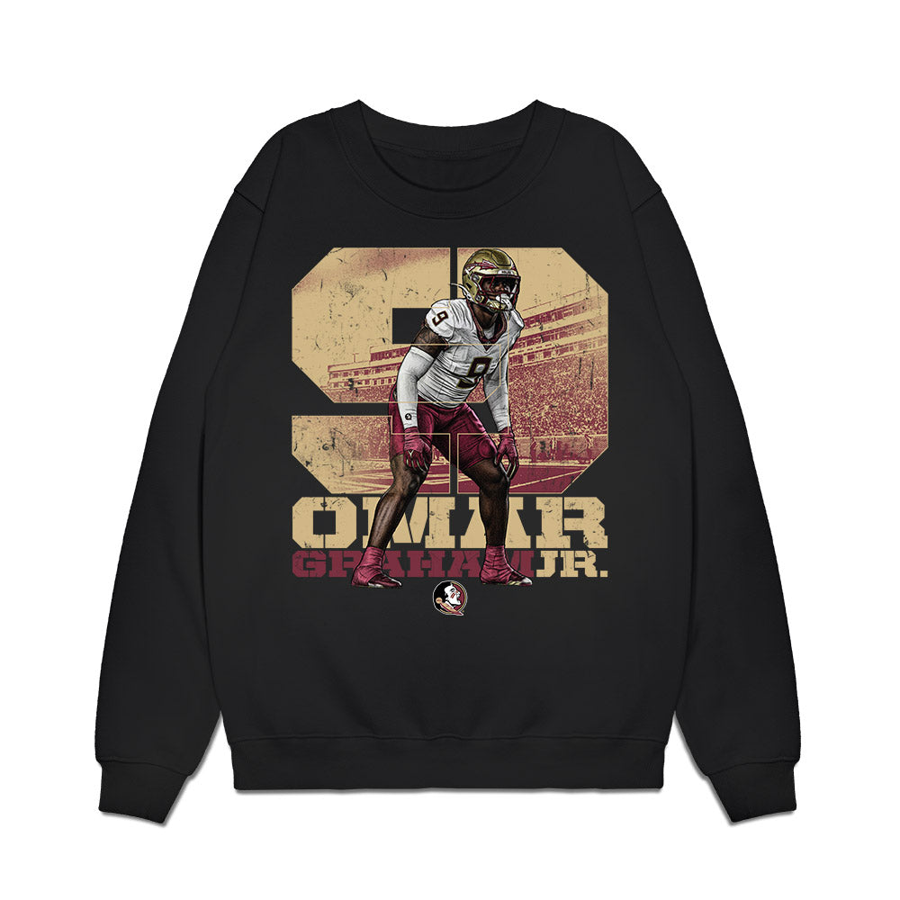 FSU - NCAA Football : Omar Graham Jr. - Collage Premium Crewneck Sweatshirt-0