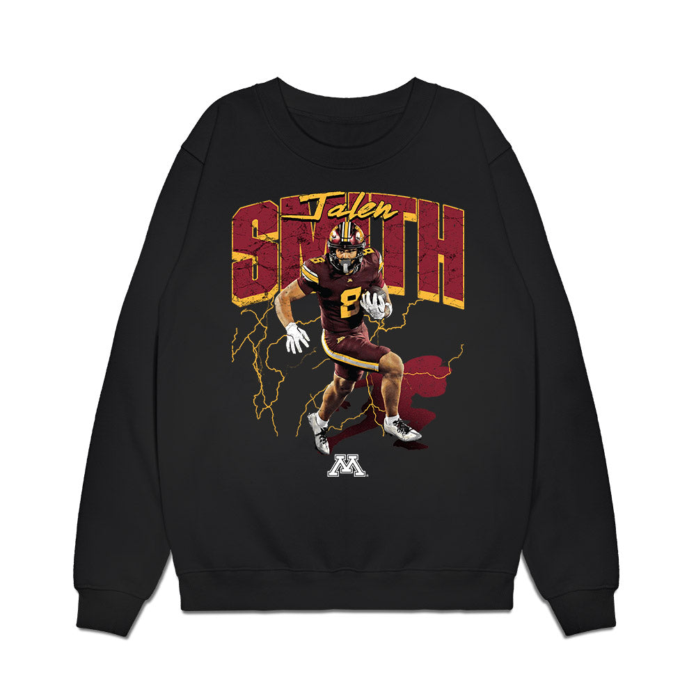 Minnesota - NCAA Football : Jalen Smith - Collage Premium Crewneck Sweatshirt-0