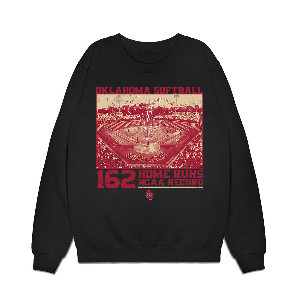Oklahoma - NCAA Softball : Kendall Wells - 162 Home Runs Premium Crewneck Sweatshirt-0
