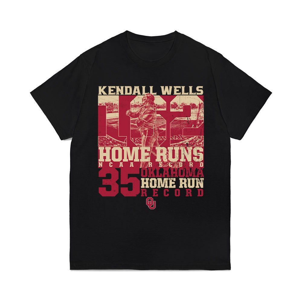 Oklahoma - NCAA Softball : Kendall Wells - Graphic Comfort Colors T-Shirt-0