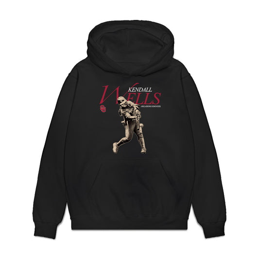 Oklahoma - NCAA Softball : Kendall Wells - legacy Premium Hooded Sweatshirt-0
