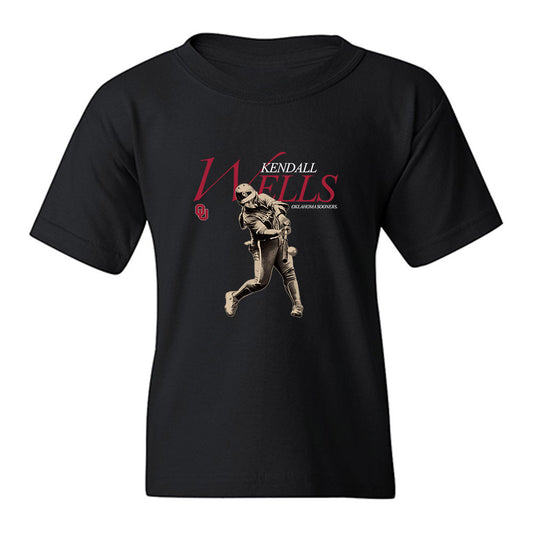 Oklahoma - NCAA Softball : Kendall Wells - legacy Youth T-Shirt-0