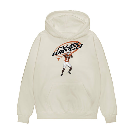 Texas - NCAA Football : Ryan Wingo - Collage Premium Hooded Sweatshirt-0
