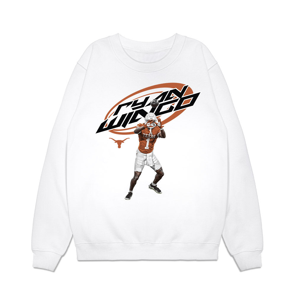 Texas - NCAA Football : Ryan Wingo - Collage Premium Crewneck Sweatshirt-0